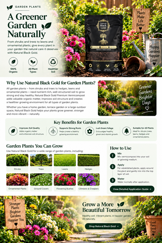 Grow Garden Plants with NATURAL BLACK GOLD