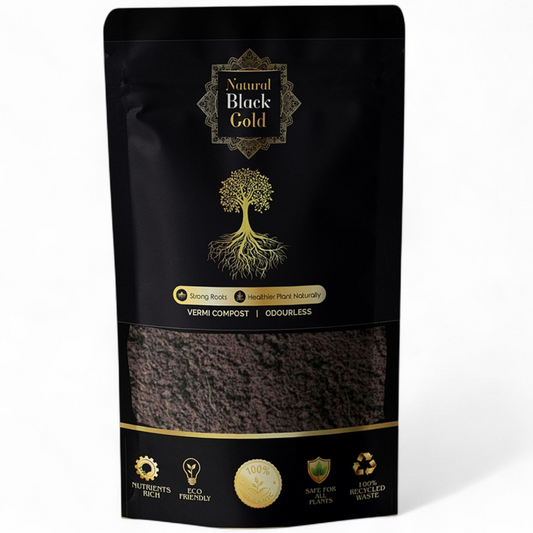 Natural Black Gold Premium Vermicompost 1 KG – 100% Organic Fertilizer for All Plants
