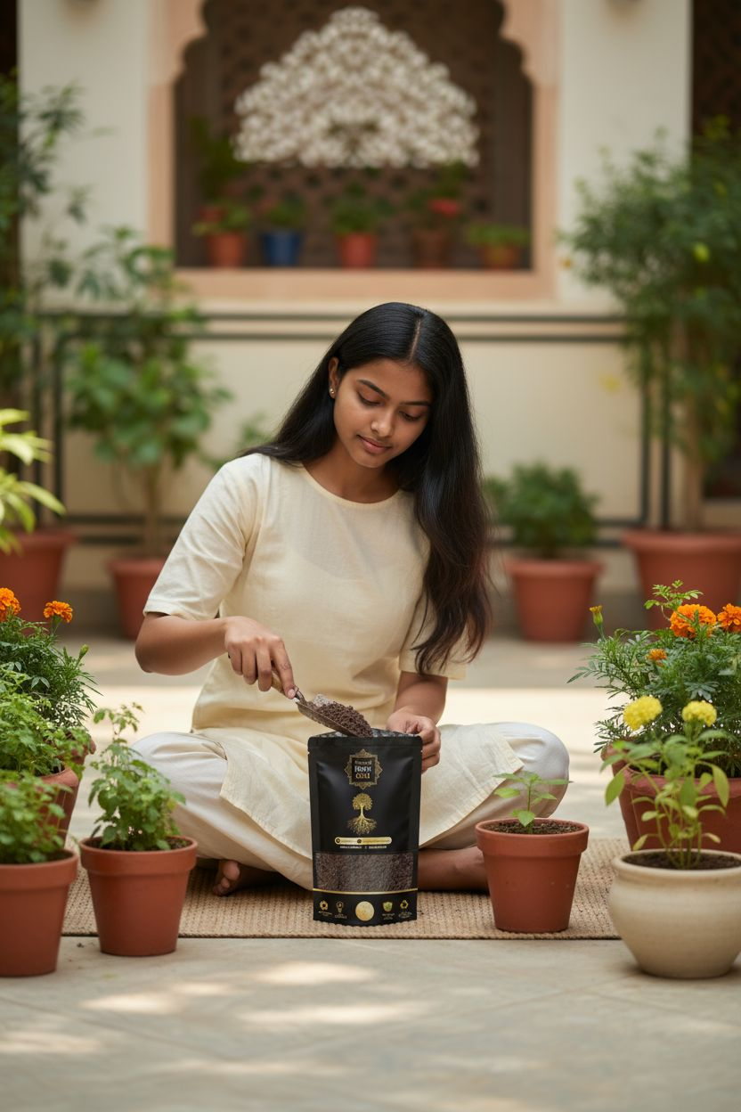 Natural Black Gold Premium Vermicompost 1 KG – 100% Organic Fertilizer for All Plants