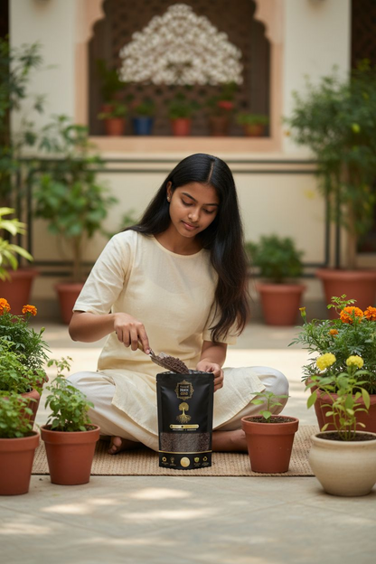 Natural Black Gold Premium Vermicompost 1 KG – 100% Organic Fertilizer for All Plants