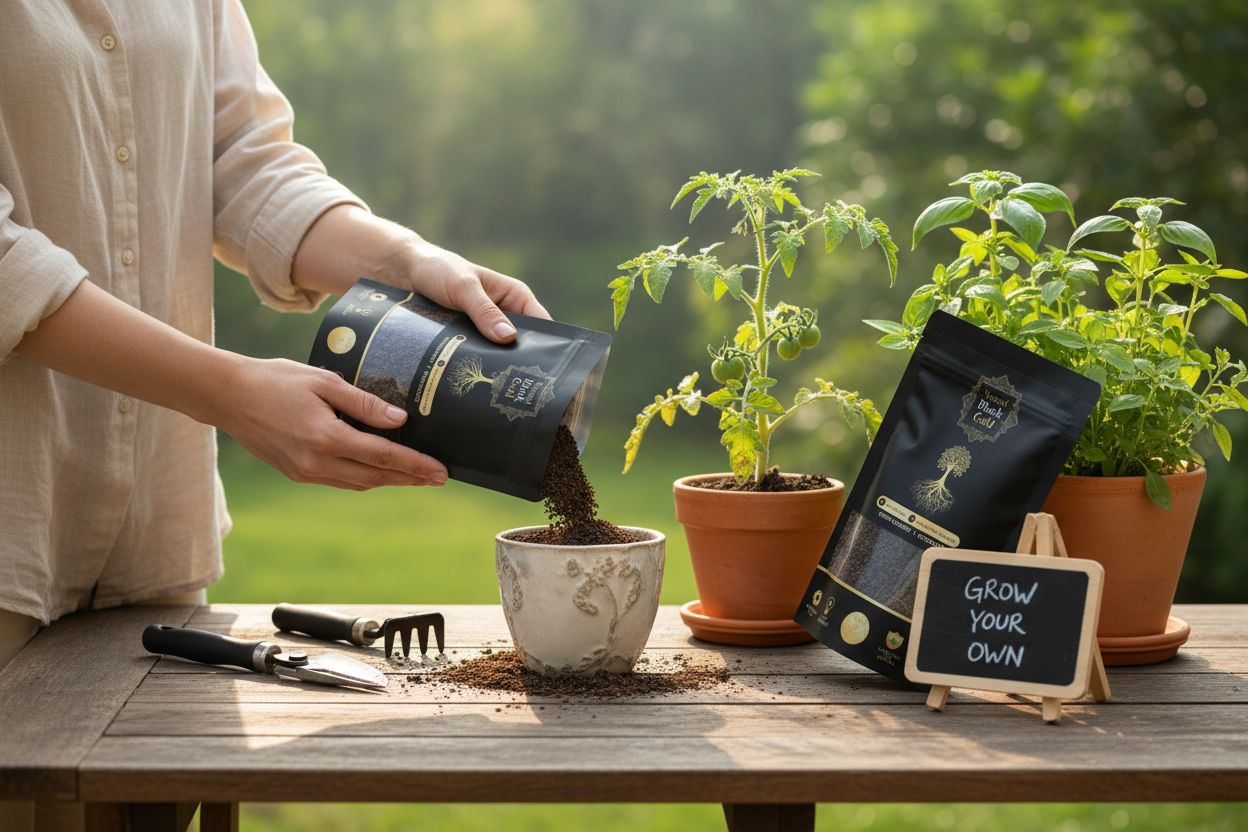 Natural Black Gold Premium Vermicompost 1 KG – 100% Organic Fertilizer for All Plants