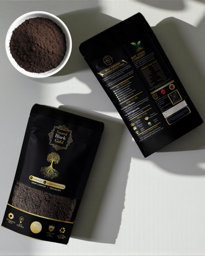 Natural Black Gold Premium Vermicompost 1 KG – 100% Organic Fertilizer for All Plants